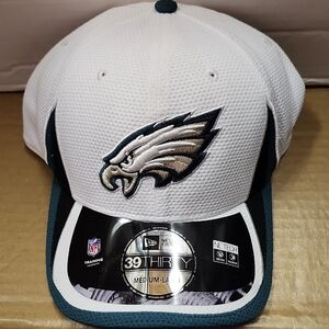 White and Green Phillly Eagles NFL Cap